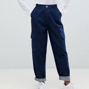 asos denim cargo style pants